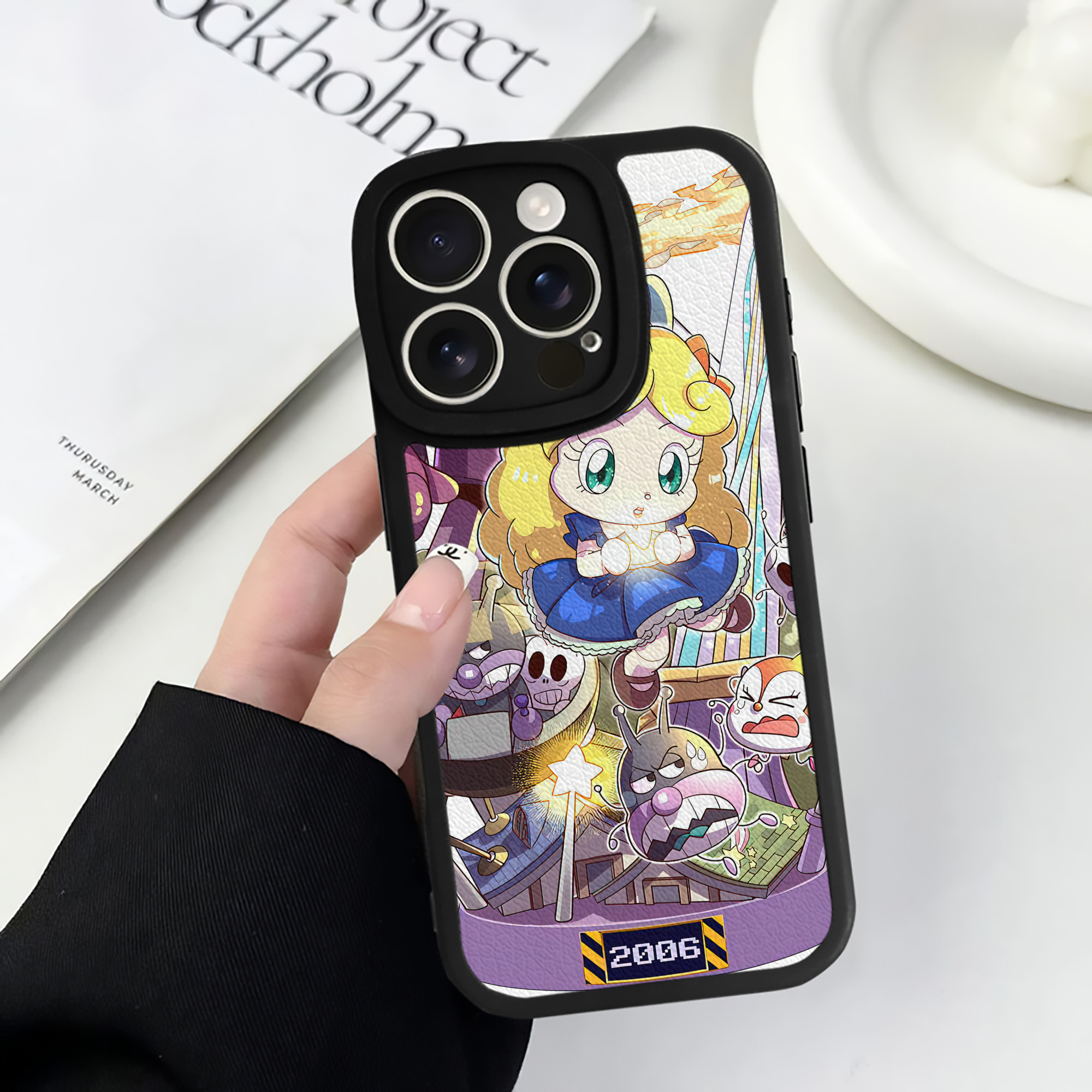 （画像用） アンパンマン Anpanman 【iPhone 16シリーズ対応】シリコンスマホケース（レザー調） 材質：シリコン